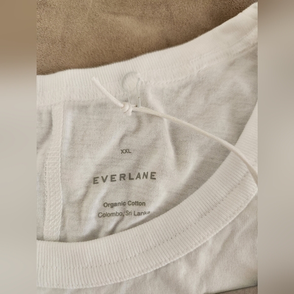 Everlane "The Organic Cotton Cutaway Tank" White Size:XXL - Picture 7 of 8